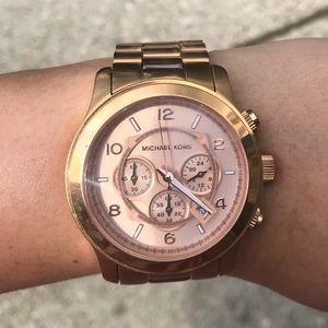 Women's Runway Rose Gold Stainless Steel Watch